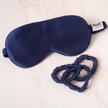 Load image into Gallery viewer, Silk Scrunchies - Skinny - Midnight Blue
