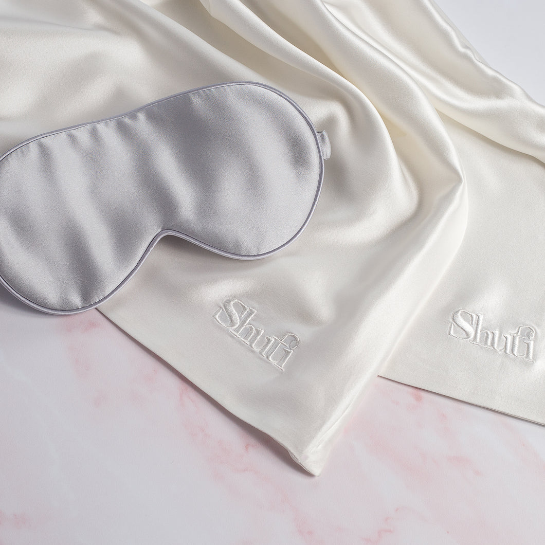 Duo Silk Pillowcase Set - Dreamy White