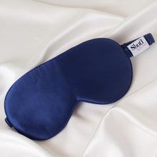 Load image into Gallery viewer, Silk Eye Mask - Midnight Blue
