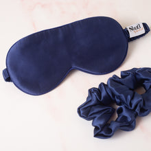 Load image into Gallery viewer, Silk Eye Mask - Midnight Blue
