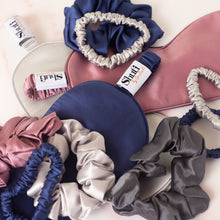 Load image into Gallery viewer, Silk Scrunchies - Skinny - Dusky Rose x3
