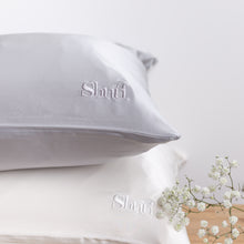 Load image into Gallery viewer, Duo Silk Pillowcase Set - Misty Silver
