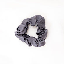 Load image into Gallery viewer, Silk Scrunchie - Medium - Misty Silver
