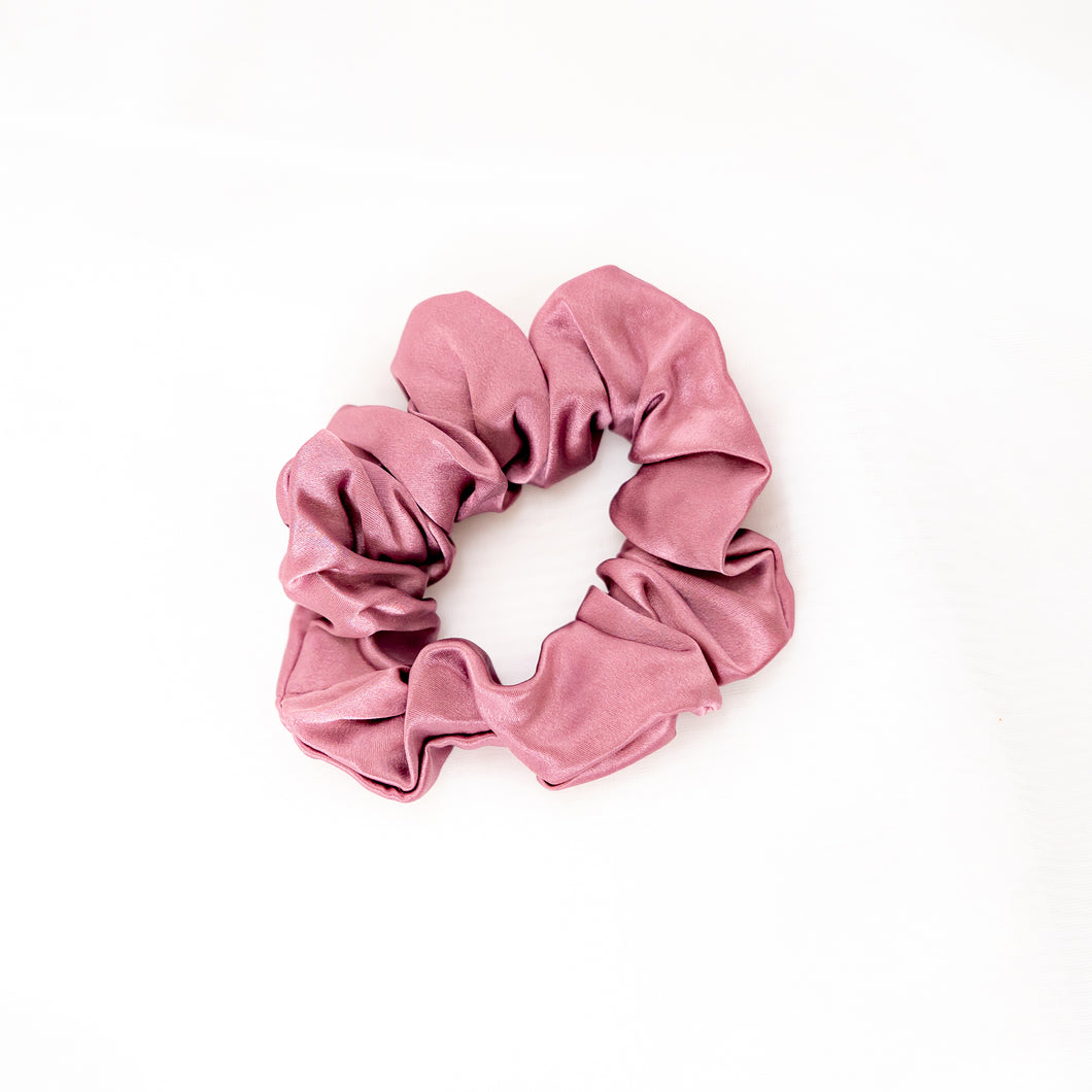 Silk Scrunchie - Medium - Dusky Rose